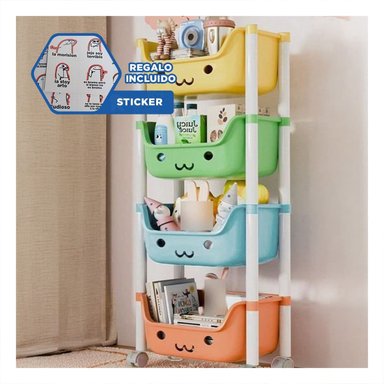 JUGUETERO RYBIU HO29670 MULTICOLOR PRACTICO CON RUEDAS + REGALO STICKERS