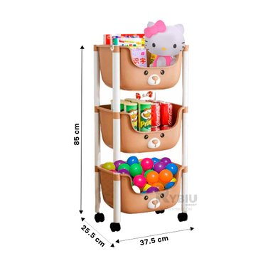 ORGANIZADOR RYBIU HO29671 MARRÓN RESISTENTE 3 NIVELES + REGALO AGENDITA - 5