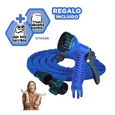MANGUERA RYBIU HO30302 RETRACTIL AZUL 22 M + STICKERS