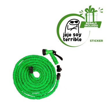 MANGUERA RYBIU HO30303 EFICIENTE EXPANDIBLE VERDE 22 M + REGALO STICKERS