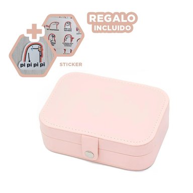 JOYERO RYBIU BE32208 COMPACTO Y STICKERS PALO ROSA