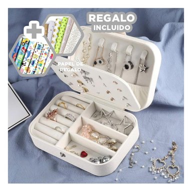 JOYERO RYBIU BE32207 ELEGANTE Y ORGANIZADO + PAPEL REGALO BLANCO