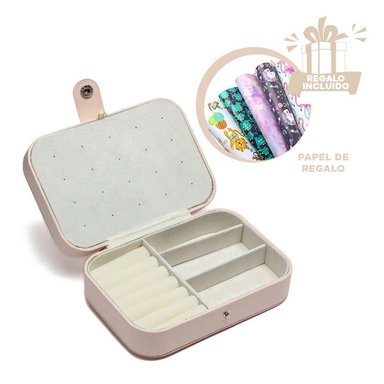 JOYERO RYBIU BE32211 ORGANIZADOR CLARO Y PAPEL REGALO BEIGE