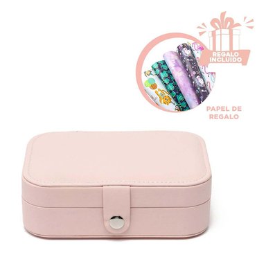 JOYERO RYBIU BE32214 CON BOTON SEGURIDAD Y PAPEL REGALO ROSADO BEBÉ