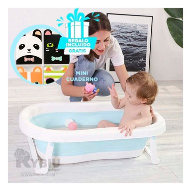 BAÑERA RYBIU HO29549 CELESTE ADAPTABLE + AGENDITA BEBE