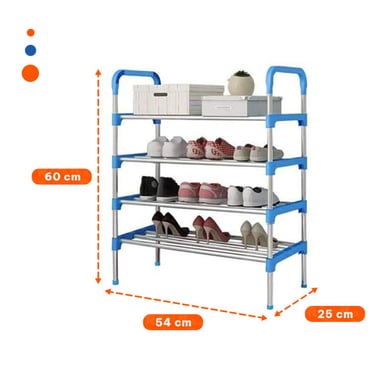 ZAPATERA RYBIU HO29604 CELESTE AHORRADORA ESPACIO 4 N ELESTE + PAPEL REGALO - 4