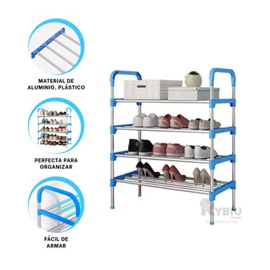 ZAPATERA RYBIU HO29604 CELESTE ALUMINIO EFICAZ 4 N + REGALO AGENDITA - 3