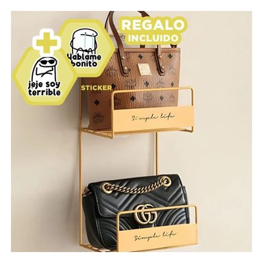 ORGANIZADOR CARTERA RYBIU 6165 AMARILLO AHORRA ESPACIO PARA CARTERAS Y STICKERS