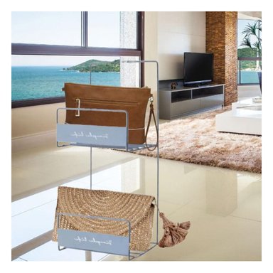 ORGANIZADOR CARTERA RYBIU 6165 AZUL DE 2 NIVELES PARA CARTERAS EN COLOR