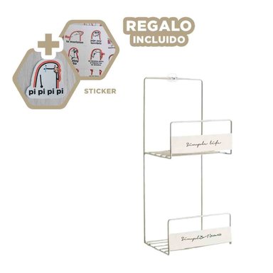 ORGANIZADOR RYBIU 6165 BLANCO FACIL DE INSTALAR DE CARTERAS Y STICKERS