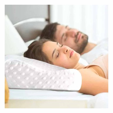 ALMOHADA RYBIU HO30721 ORTOPÉDICA CERVICAL BLANCO 50 X 10 CM