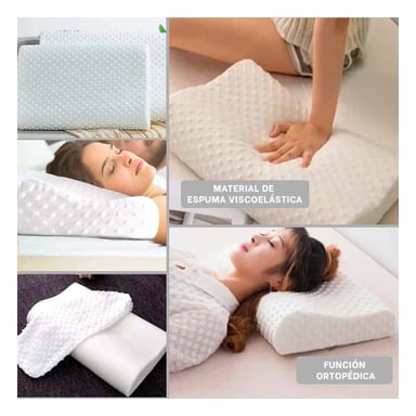 ALMOHADA RYBIU HO30721 ORTOPÉDICA CERVICAL BLANCO 50 X 10 CM - 5