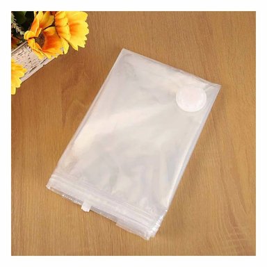 SACO PROTECTOR HOGAR 50 X 60 CM COLOR ANARANJADO PARA AHORRO DE ESPACIO