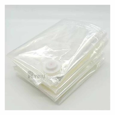 SACO PROTECTOR HOGAR 50 X 60 CM COLOR ANARANJADO PARA AHORRO DE ESPACIO - 6