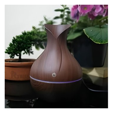 DIFUSOR DE ESENCIAS EN MADERA OSCURO Y+REGALO STICKERS