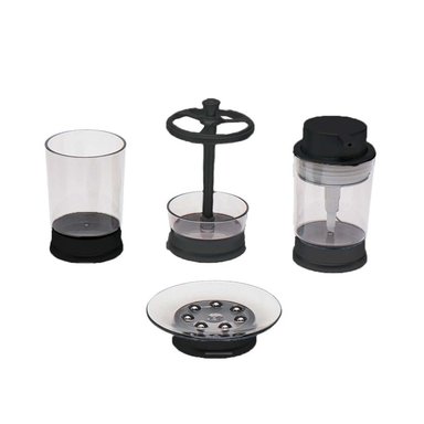 KIT ORGANIZADOR ASEO 4 PIEZAS NEGRO PARA ESPACIOS DEL HOGAR ACTUAL PLUS Y+PAPEL REGALO