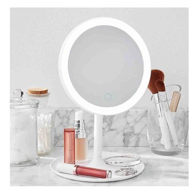 TOCADOR ELEGANTE LED TACTIL CIRCULAR BLANCO CON LUZ FRONTAL Y+REGALO STICKER - 5
