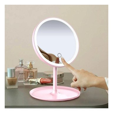 ESPEJO RYBIU BE32218 CIRCULAR ROSADO + REGALO STICKERS - 2