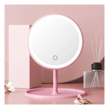 ESPEJO RYBIU BE32218 CIRCULAR ROSADO + REGALO STICKERS - 5