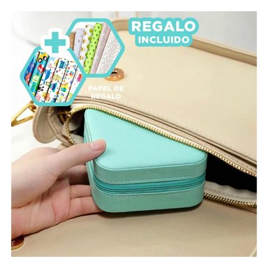 JOYERO RYBIU BE32254 VERDE ORGANIZADOR JOYAS MINI PAPEL REGALO