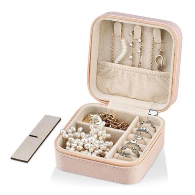 JOYERO RYBIU BE32253 ROSADO MINI PORTATIL LIGERO