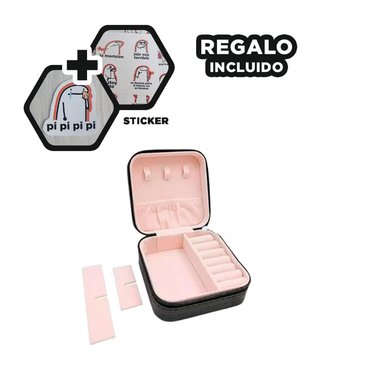 JOYERO RYBIU BE32252 NEGRO MINI CAJA JOYAS STICKERS