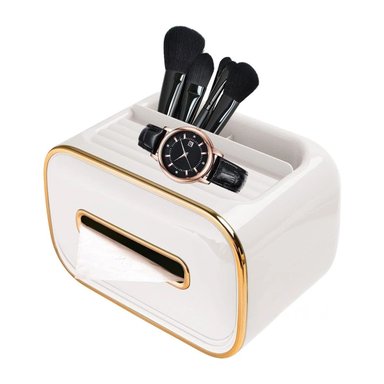 SET ORGANIZADOR RYBIU BE32256 BLANCO CAJA COMPARTIMENTOS PAÑUELOS + REGALO STICKERS - 3