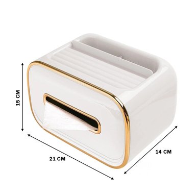 SET ORGANIZADOR RYBIU BE32256 BLANCO CAJA COMPARTIMENTOS PAÑUELOS + REGALO STICKERS - 4