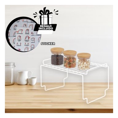 ESTANTE RYBIU HO29705 BLANCO PERFECTO PLATOS + REGALO STICKERS