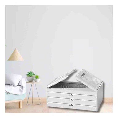 MUEBLE PLEGABLE 3 NIVELES DE COLOR BLANCO 45X30X70 CM CON DISEÑO ELEGANTE REAL