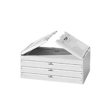 MUEBLE PLEGABLE 3 NIVELES BLANCO 45X30X70 CM DE GRAN CALIDAD DE CARGA Y+PAPEL REGALO