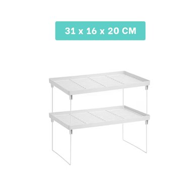 ESTANTE RYBIU HO29706 BLANCO RESISTENTE AL OXIDO + PAPEL REGALO - 4