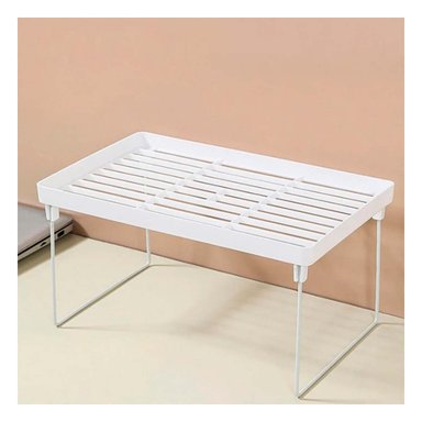 ESTANTE RYBIU HO29706 BLANCO APILABLE CON CAPAS PROTECCION