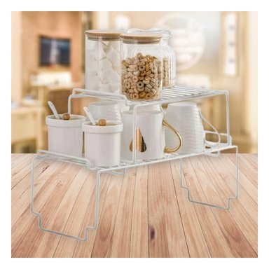 ESTANTE RYBIU HO29705 BLANCO APILABLE CON CAPAS PROTECCION