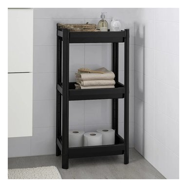 ESTANTE RYBIU HO29700 NEGRO PLEGABLE PLASTICO CON 3 NIVELES EN