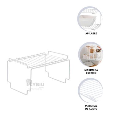 ESTANTE RYBIU HO29705 BLANCO IDEAL COCINA + REGALO AGENDITA - 2