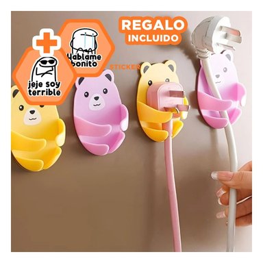SET SOPORTES RYBIU HO29721 MULTICOLOR MULTIUSO 4 DIBUJOS + REGALO STICKERS