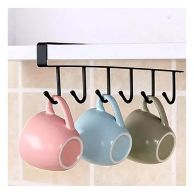 SOPORTE RYBIU HO29714 NEGRO MULTIUSO TAZAS DEBAJO