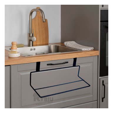 TOALLERO RYBIU HO29724 COLGABLE PARA PUERTA DE COCINA NEGRO