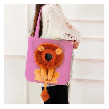 CARTERA GATO MA29121 CON ORIFICIO PASEO TONO ROSADO Y STICKERS RYBIU - 5