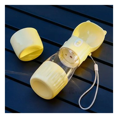 DISPENSADOR AGUA PERRO MA29120 PORTÁTIL TONO AMARILLO Y PAPEL REGALO RYBIU