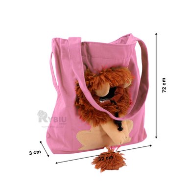 MOCHILA MODERNA LEON ROSADO CON MATERIAL RESISTENTE PARA SALIDAS Y PASEOS - 6