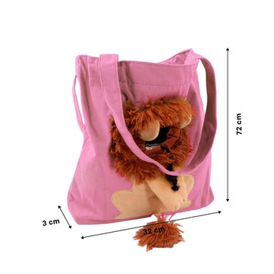 CARTERA GATO MA29121 PASEO MASCOTA TONO ROSADO Y PAPEL REGALO RYBIU - 4