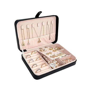 JOYERO RYBIU BE32245 CUERO NEGRO ORGANIZADOR SENORITAS