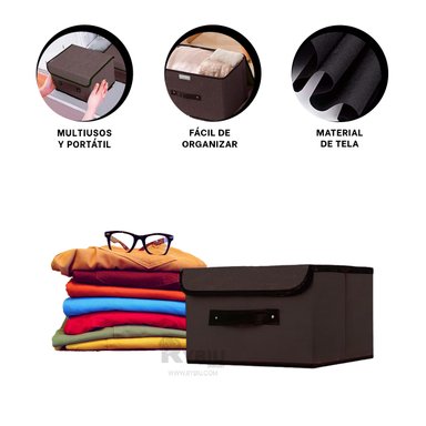 CAJA RYBIU HO29775 NEGRO ALMACENERA ROPA + REGALO AGENDITA