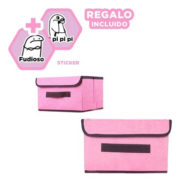 CAJA RYBIU HO29774 ROSADO FUNCIONAL Y UTIL + REGALO STICKERS