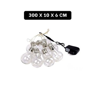 SET GUIRNALDA RYBIU HO30752 TRANSPARENTE DECORATIVA VINTAGE + PAPEL REGALO - 4