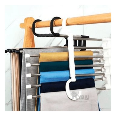 SET PERCHAS RYBIU HO30797 COLGAR ROPA 5 EN 1 NEGRO + REGALO AGENDITA