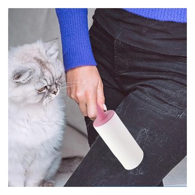 LIMPIADOR DE PELUSA PORTATIL PARA USO DIARIO EN HOGAR Y OFICINA ROSADO