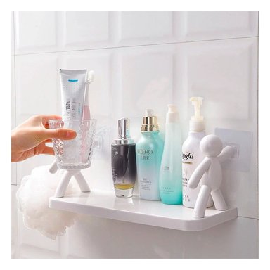 ESTANTE HUMANOIDE PLASTICO PARA EXHIBIR ACCESORIOS Y ARTICULOS BLANCO